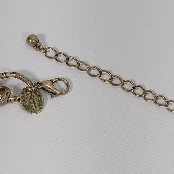 Lovisa Brass Wood Lucite Bib Chunky Necklace - Picture 6 of 8